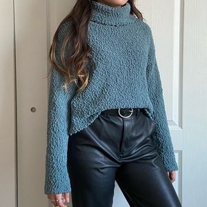 fuzzy turtleneck